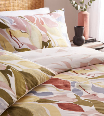 furn. Amarosa Abstract Floral Reversible Duvet Cover Set