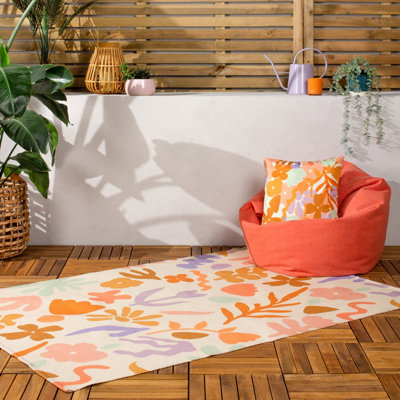 furn. Amelie Abstract Floral Outdoor/Indoor Rug