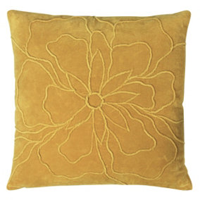 furn. Angeles Floral Cotton Velvet Cushion Cover