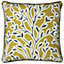 furn. Annika Floral Leaf Printed Polyester Filled Cushion