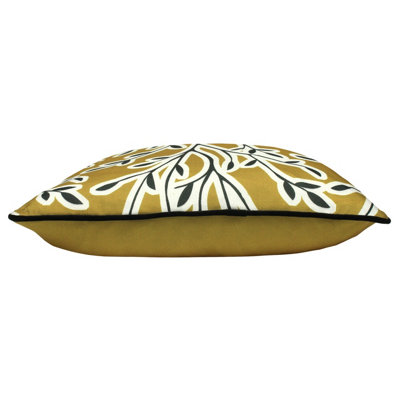 furn. Annika Floral Leaf Printed Polyester Filled Cushion