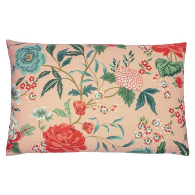 furn. Azalea Floral Bamboo Polyester Filled Cushion DIY at B&Q