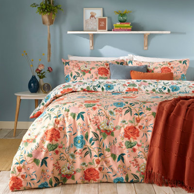 furn. Azalea Floral Reversible Duvet Cover Set