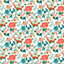 furn. Azalea Multicoloured Printed Floral Wallpaper Sample