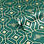 furn. Bee Deco Emerald Green Geometric Foil Wallpaper