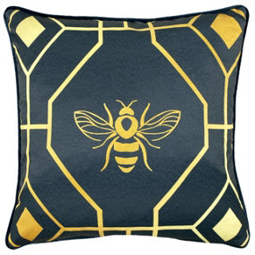 furn. Bee Deco Geometric Polyester Filled Cushion
