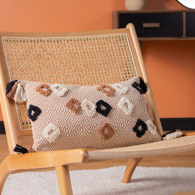 furn. Benji Jacquard 100% Cotton Polyester Filled Cushion