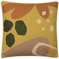 furn. Blume Geometric Pom-Pom Polyester Filled Cushion