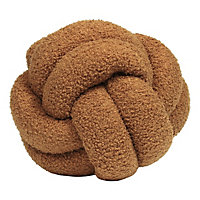 furn. Boucle Knotted Fleece Ready Filled Cushion