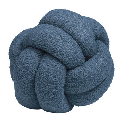 furn. Boucle Knotted Fleece Ready Filled Cushion