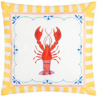 furn. Brunch Stripes Printed Multicolour Outdoor Cushion Cover
