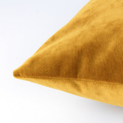 furn. Camden Reversible Micro-Cord Velvet Feather Filled Cushion