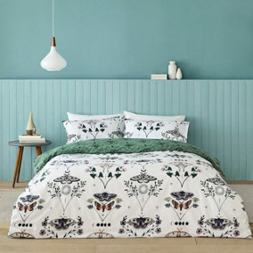furn. Chrysirida King Duvet Cover Set, Cotton, Polyester, Multi