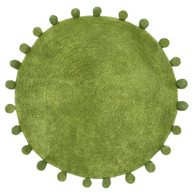 furn. Circle Pom Pom Woven Cotton Anti-Slip Bath Mat Price Comparisons | Compare The Build