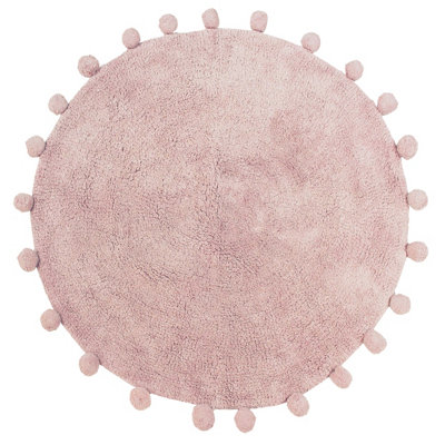 furn. Circle Pom Pom Woven Cotton Anti-Slip Bath Mat Price Comparisons | Compare The Build