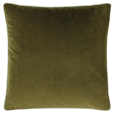 furn. Cohen Velvet Piped Polyester Filled Cushion