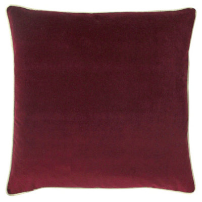 furn. Cohen Velvet Piped Polyester Filled Cushion