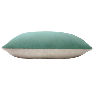 furn. Contra Rectangular Velvet Feather Filled Cushion