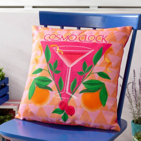 furn. Cosmo O' Clock Abstract Outdoor Cushion Cover