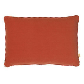 furn. Cosmo Pom-Pom Rectangular Velvet Cushion Cover