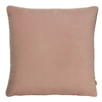 furn. Cosmo Square Pom-Pom Velvet Feather Filled Cushion