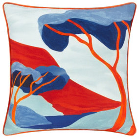 furn. D'Azure Abstract Piped Cushion Cover
