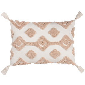 furn. Dharma Tufted 100% Cotton Feather Filled Cushion