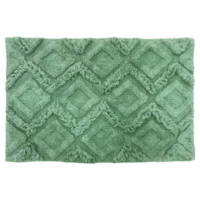 furn. Diamond Tufted Geometric Cotton Anti-Slip Bath Mat Price Comparisons | Compare The Build