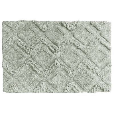 furn. Diamond Tufted Geometric Cotton Anti-Slip Bath Mat Price Comparisons | Compare The Build