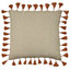 furn. Dune Tasselled 100% Cotton Polyester Filled Cushion
