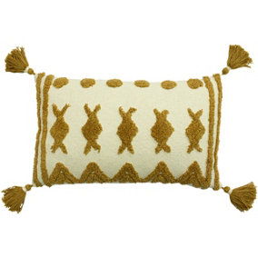 furn. Esme Tufted Cotton Feather Filled Cushion
