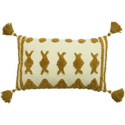 furn. Esme Tufted Cotton Polyester Filled Cushion