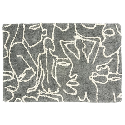 furn. Everybody Abstract Tufted Cotton Anti-Slip Bath Mat Price Comparisons | Compare The Build