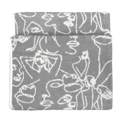 furn. Everybody Jacquard Tonal Abstract Printed Bath Towel Price Comparisons | Compare The Build