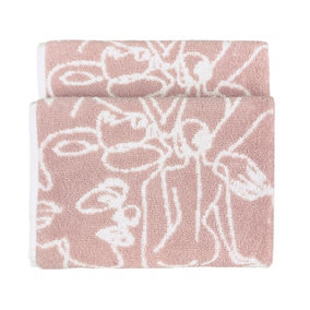 furn. Everybody Jacquard Tonal Abstract Printed Hand Towel