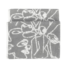 furn. Everybody Jacquard Tonal Abstract Printed Hand Towel