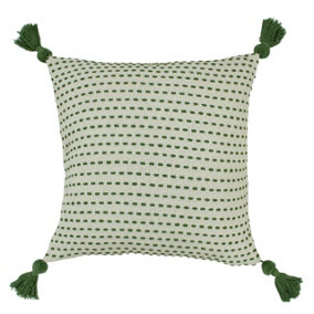 furn. Ezra Embroidered 100% Cotton Feather Filled Cushion