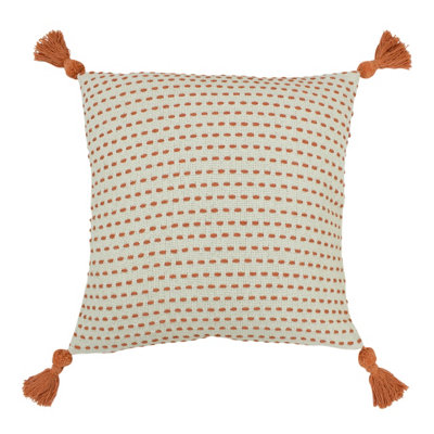 furn. Ezra Embroidered 100% Cotton Polyester Filled Cushion