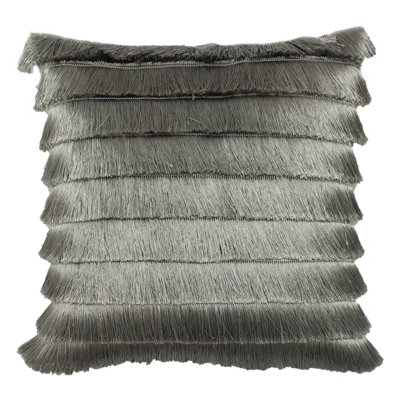 furn. Flicker Fringed Feather Filled Cushion