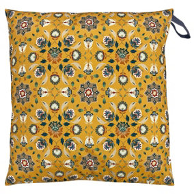 furn. Folk Flora Geometric Outdoor UV & Water Resistant Polyester Filled Floor Cushion