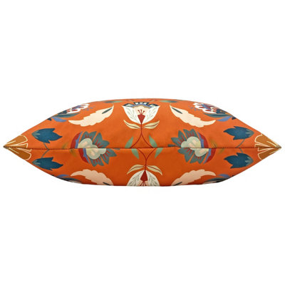 furn. Folk Flora Geometric UV & Water Resistant Outdoor Polyester Filled Cushion