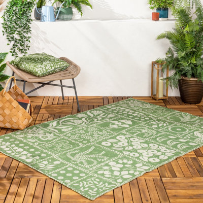 furn. Forage Garden Digitally Printed Floral Outdoor/Indoor Rug