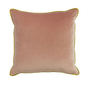 furn. Gemini Soft Velvet Double Piped Reversible Polyester Filled Cushion