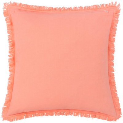 furn. Gracie 100% Cotton Velvet Fringed Feather Filled Cushion