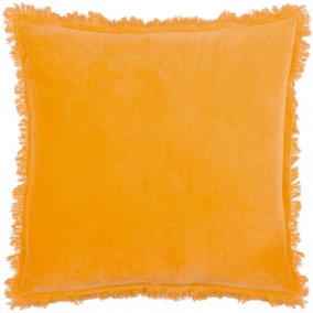 furn. Gracie 100% Cotton Velvet Fringed Polyester Filled Cushion