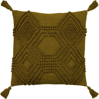 furn. Halmo Woven Tasselled Polyester Filled Cushion