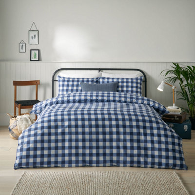 furn. Hartsford Gingham Check Duvet Set