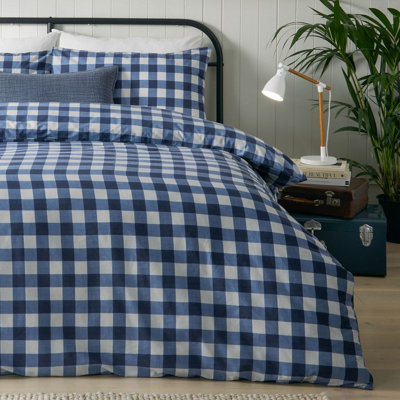 furn. Hartsford Gingham Check Duvet Set