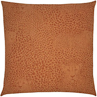 furn. Hidden Cheetah 100% Cotton Feather Filled Cushion