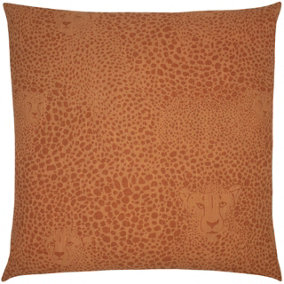 furn. Hidden Cheetah 100% Cotton Feather Filled Cushion